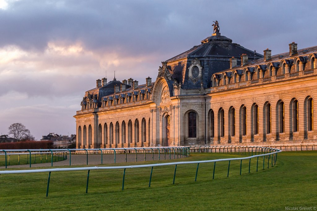 Chantilly Grand Stables sunset