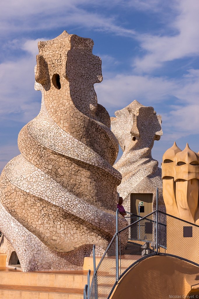 Casa Milà Helical Spires